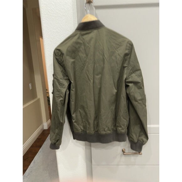 J. CREW Wallace & Barnes Bomber Military Jacket Green Men’s Sz S Small - Picture 5 of 6